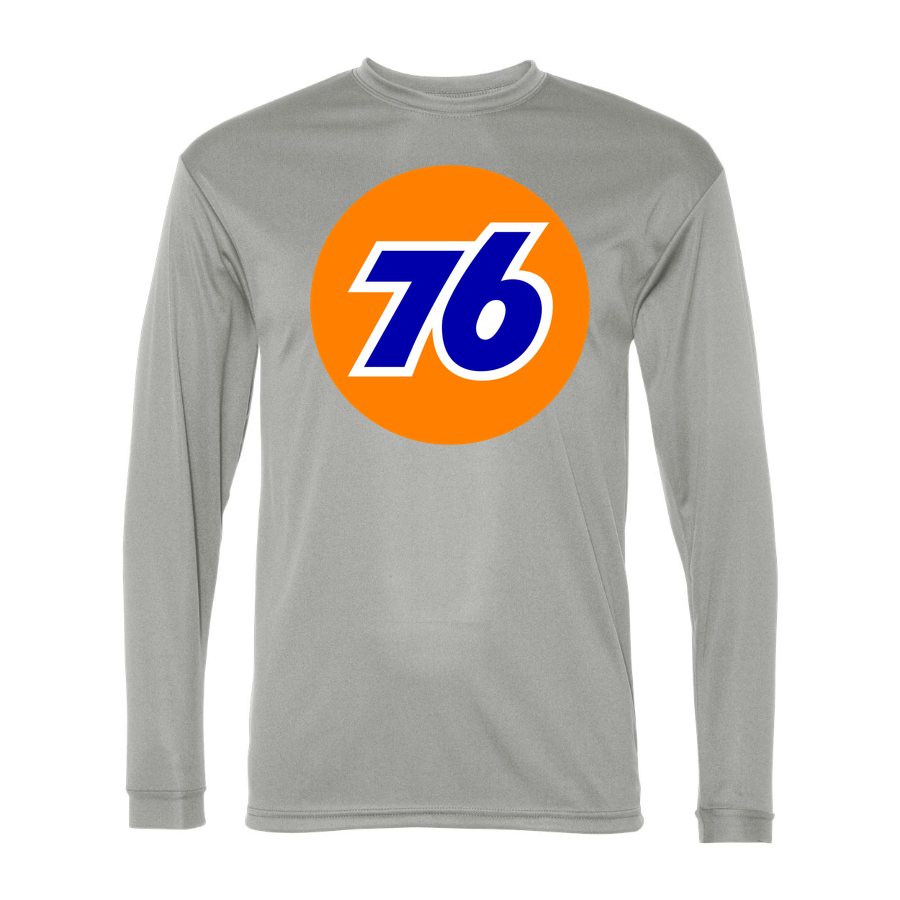 Men's 76 Polyester Long Sleeve T-Shirt - Silver