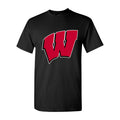 Men's Wisconsin Badgers Logo Cotton T-Shirt - Black
