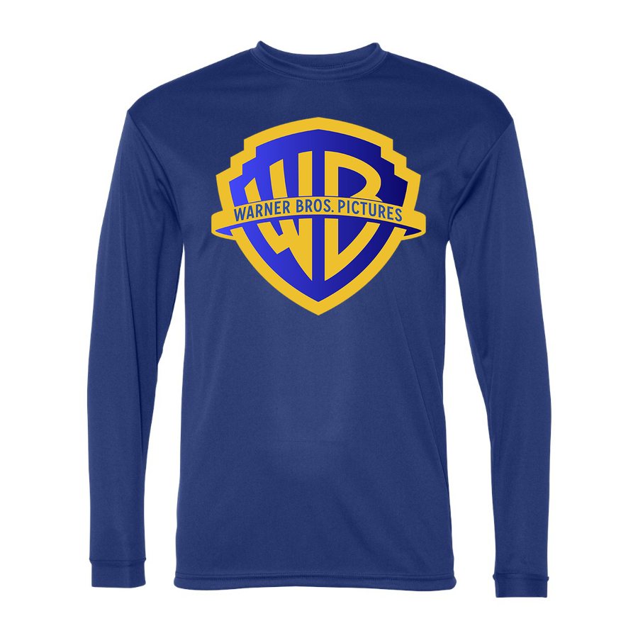Men's Warner Bros Polyester Long Sleeve T-Shirt - Royal Blue