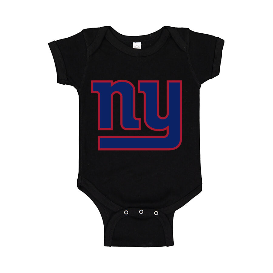 New York Giants Baby Romper Onesie - Black