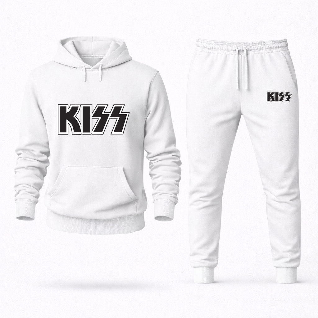 KISS Hoodie and Joggers Set - White