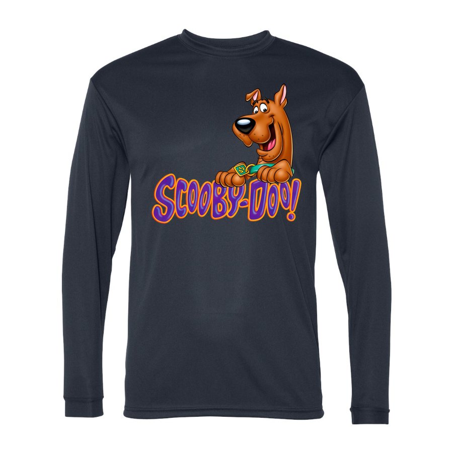 Men's Scooby Doo Polyester Long Sleeve T-Shirt - Navy