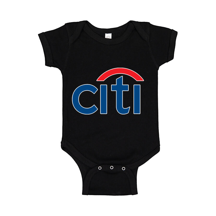 Citi Bank Baby Romper Onesie - Black