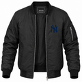 Men's New York Yankees Lightweight Bomber Jacket - Black