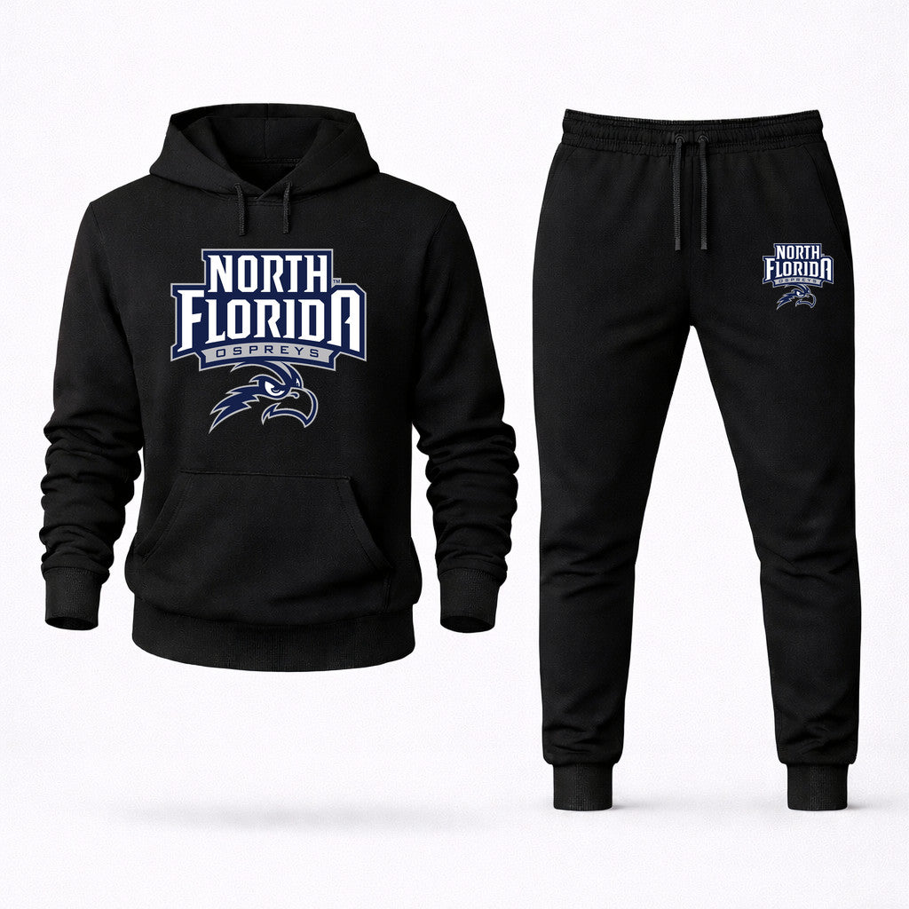 UNF Ospreys Hoodie and Joggers Set - Black