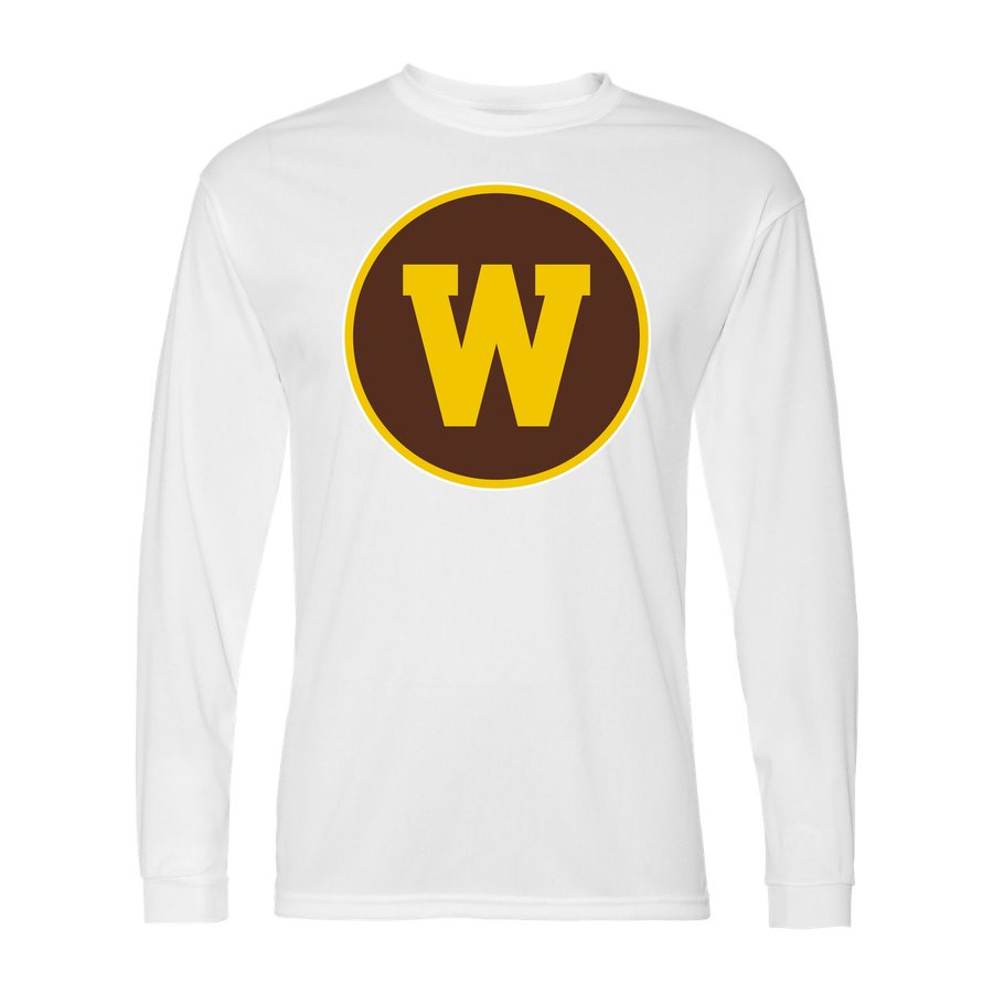 Men's Western Michigan Broncos Polyester Long Sleeve T-Shirt - White
