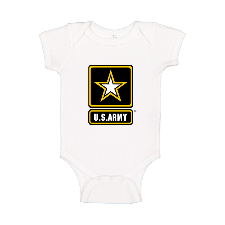 U.S. Army Baby Romper Onesie - White