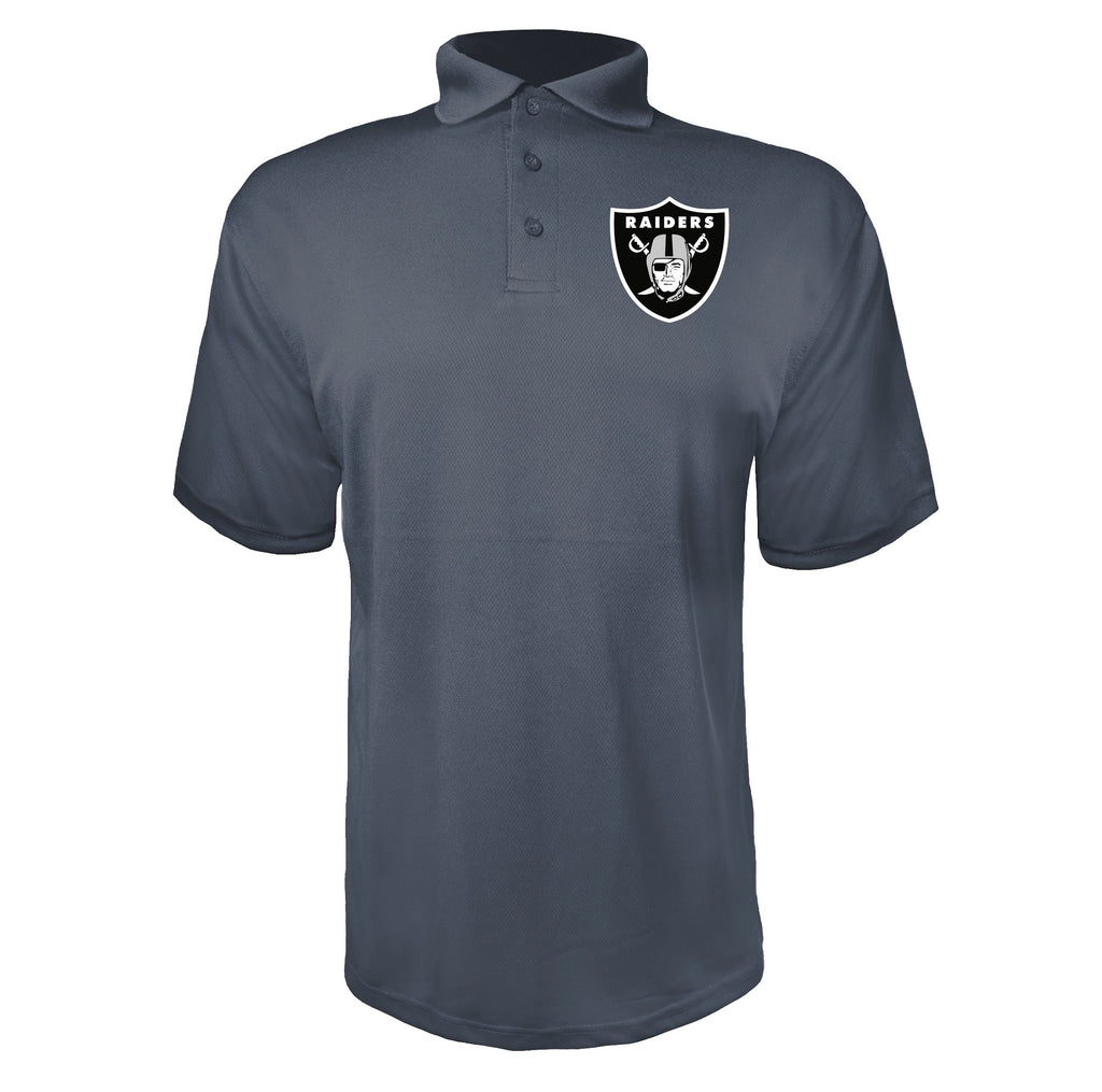 Las Vegas Raiders Charcoal polyester polo