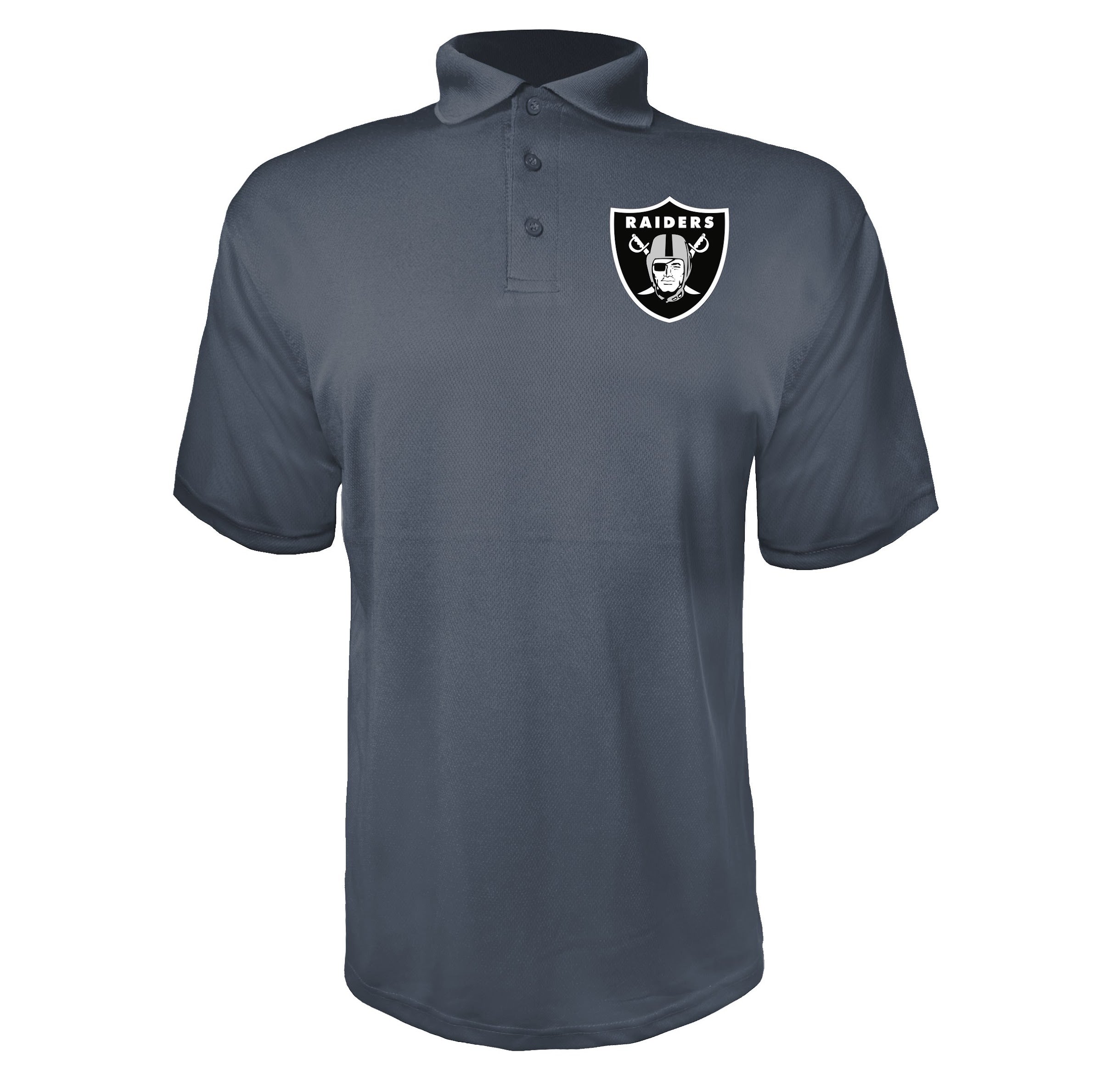 Las Vegas Raiders Charcoal polyester polo