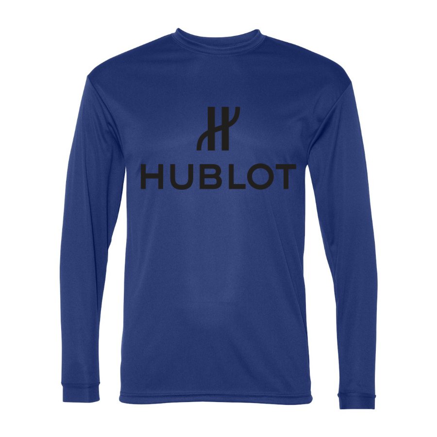 Men's Hublot Polyester Long Sleeve T-Shirt - Royal Blue