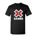 Men's X Games logo.white Cotton T-Shirt - Black