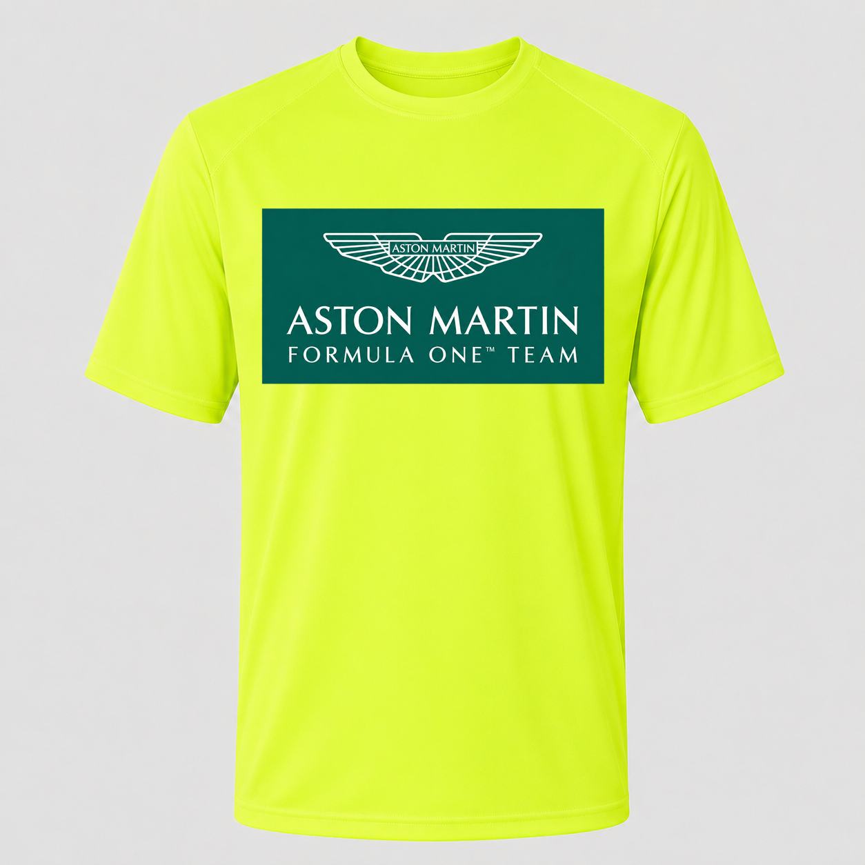 Men's Aston Martin Formula One Team Performance T-Shirt - Safety Green