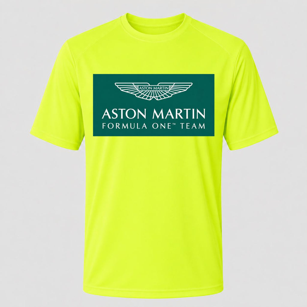 Men's Aston Martin Formula One Team Performance T-Shirt - Safety Green