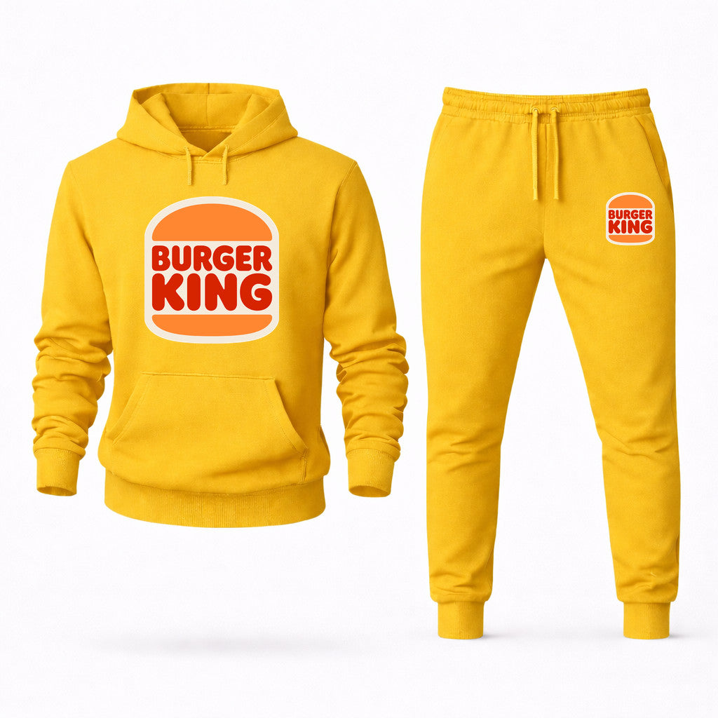 Burger King Hoodie and Joggers Set - Yellow