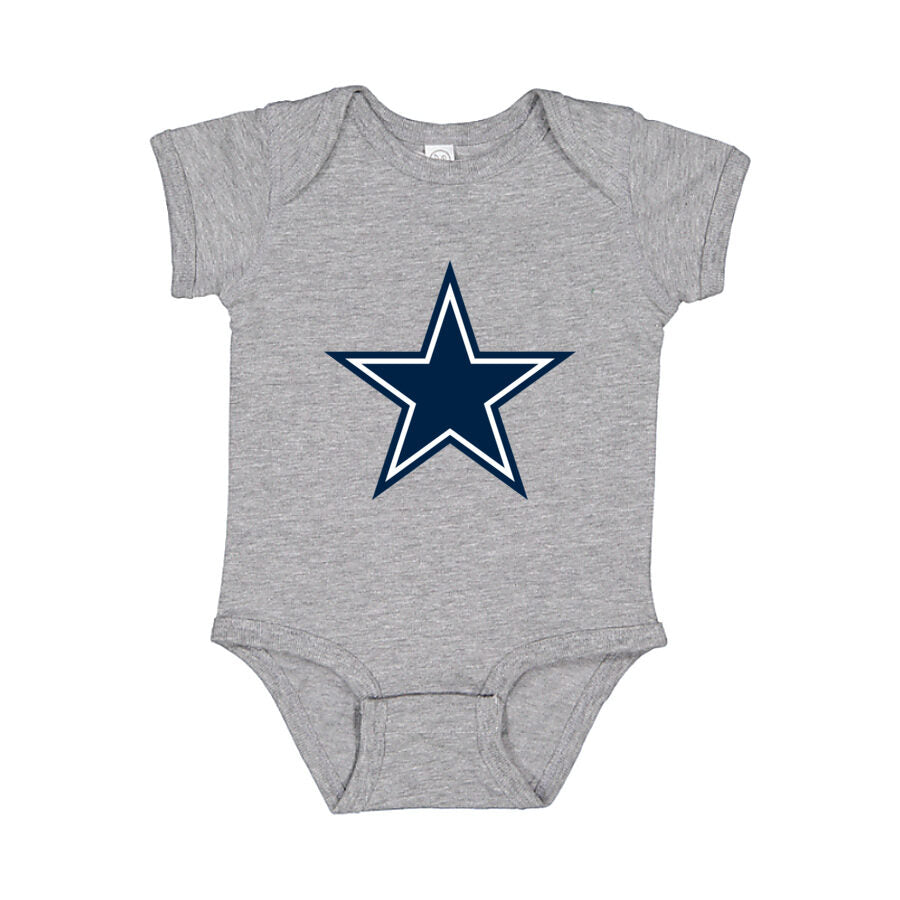Dallas Cowboys Baby Romper Onesie - Gray