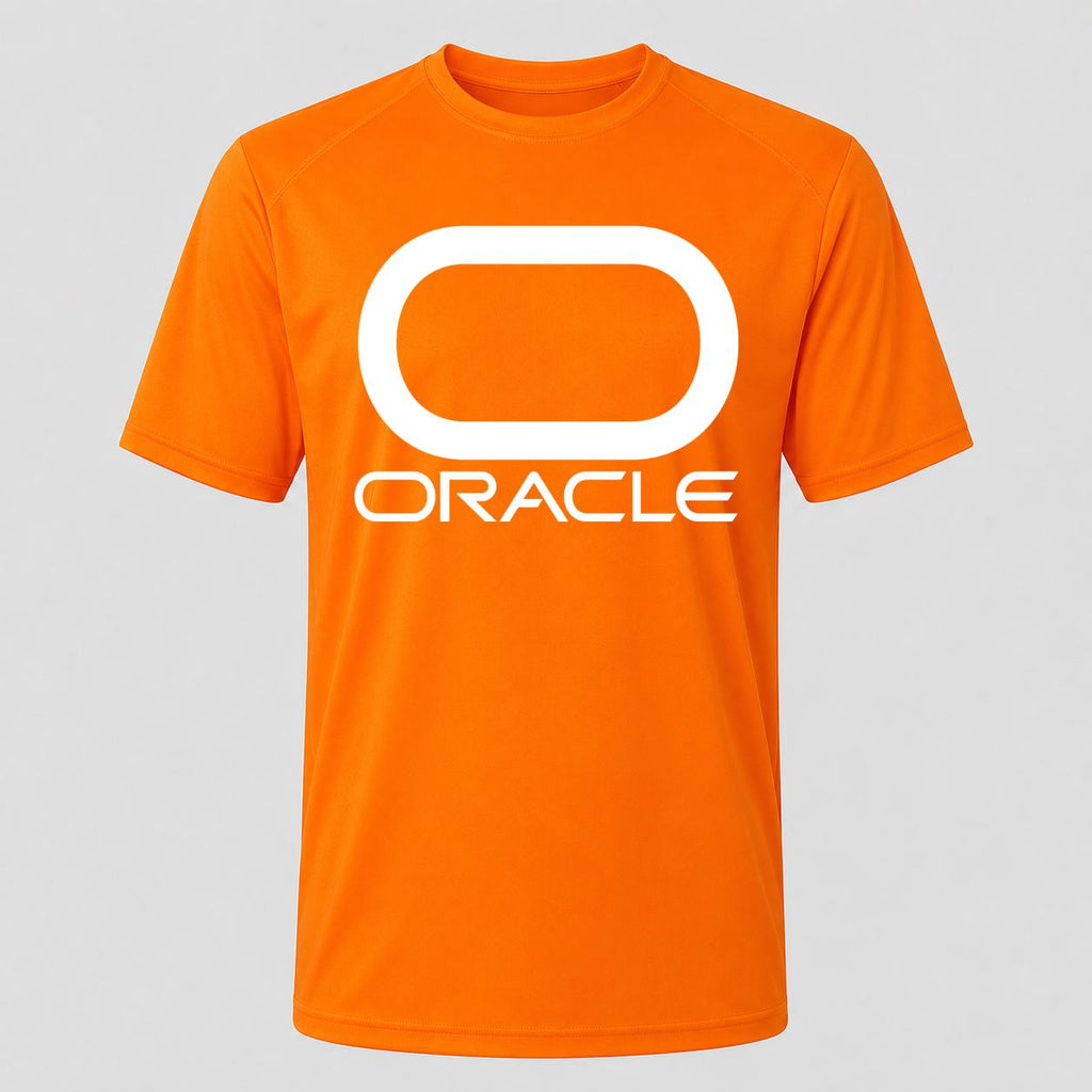 Men's Oracle White Performance T-Shirt - Orange