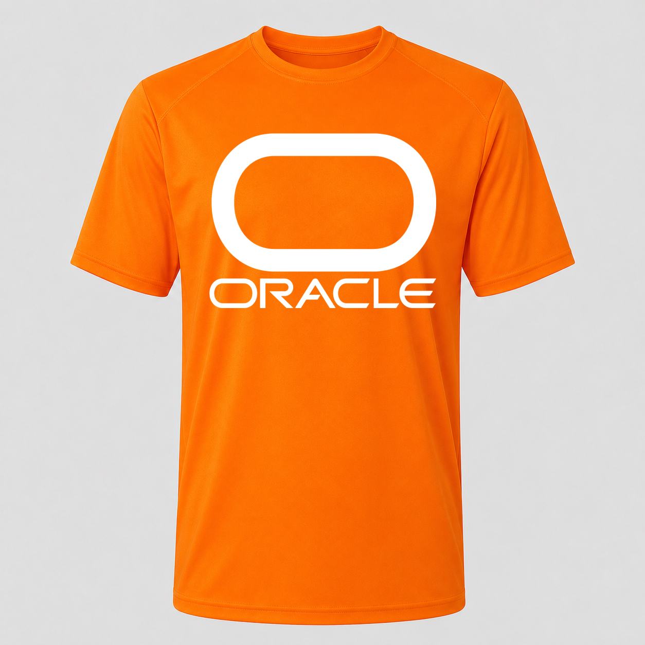 Men's Oracle White Performance T-Shirt - Orange
