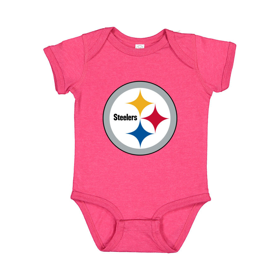 Pittsburgh Steelers Baby Romper Onesie - Pink
