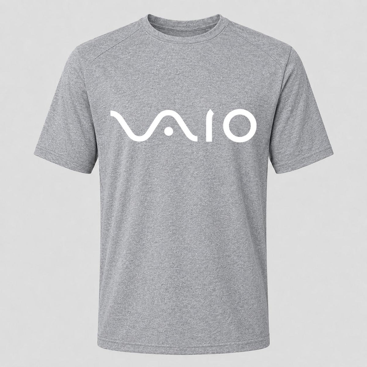Men's Sony VAIO White Performance T-Shirt - Gray