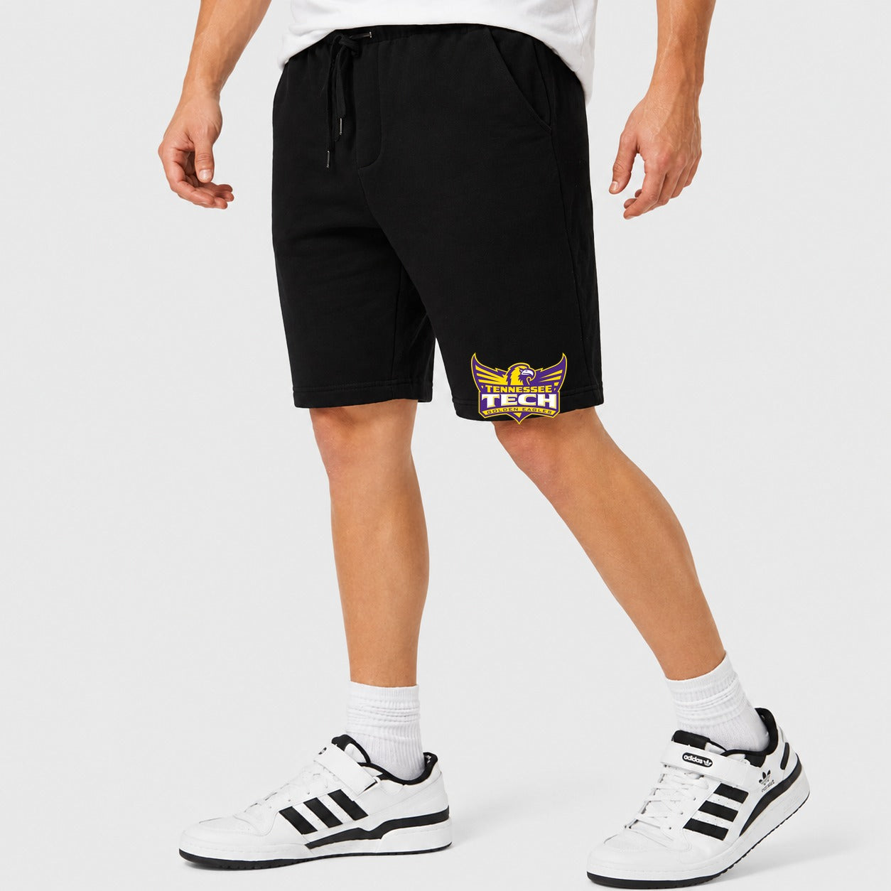 Men's Tennessee Tech Golden Eagles Logo Cotton Shorts - Black