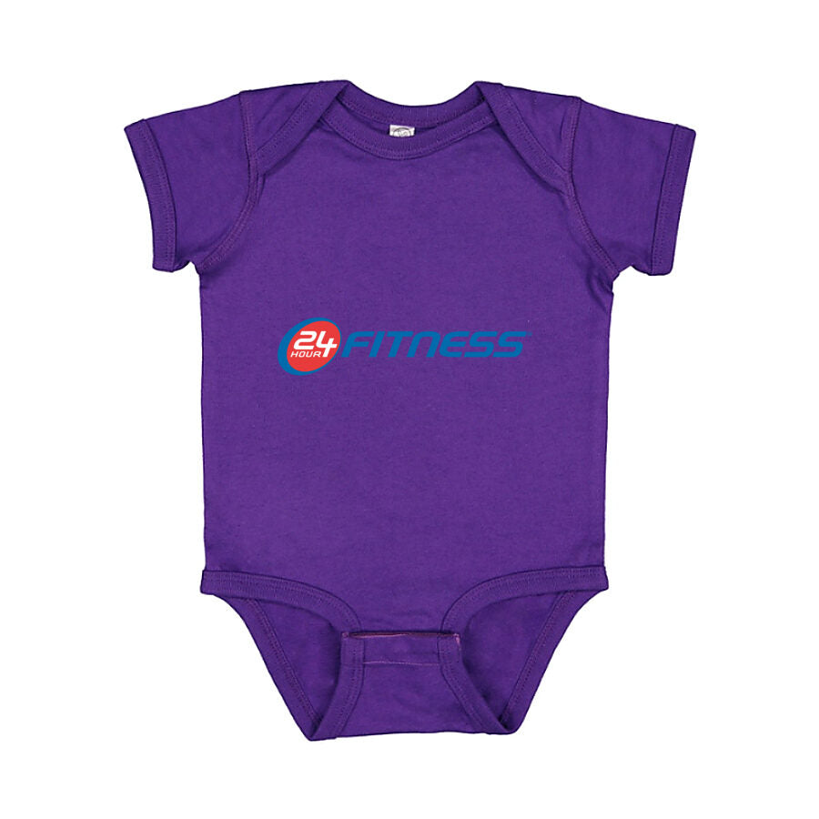 24 Hour Fitness Baby Romper Onesie - Purple