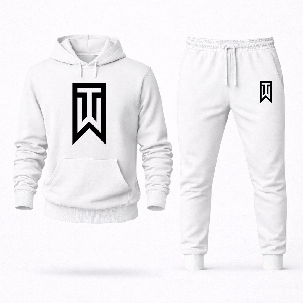 Tiger Woods Hoodie and Joggers Set - White