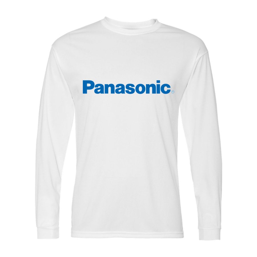 Men's Panasonic Polyester Long Sleeve T-Shirt - White