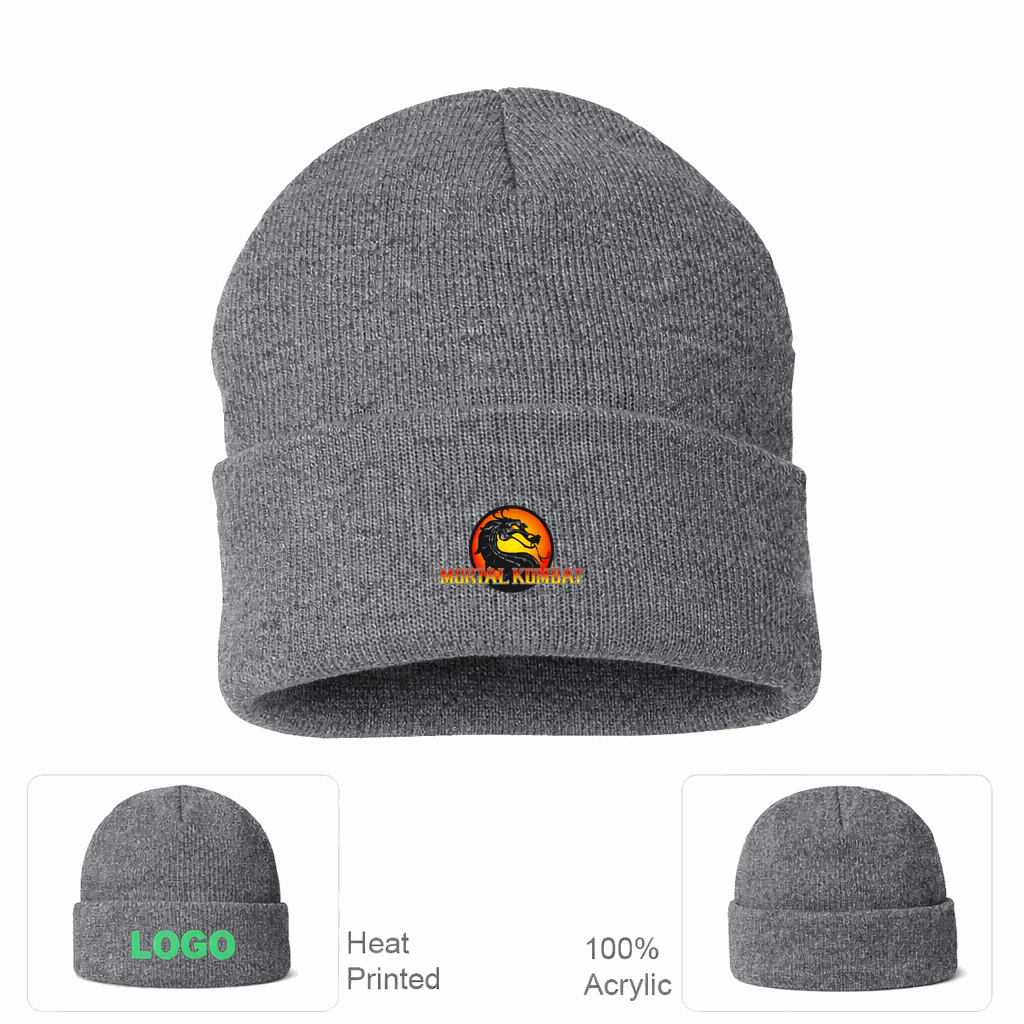 Mortal Kombat Beanie Hat - Grey