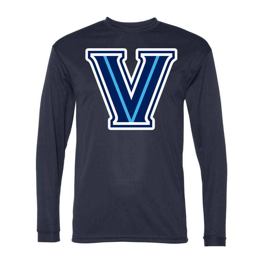 Men's Villanova Wildcats Polyester Long Sleeve T-Shirt - Navy