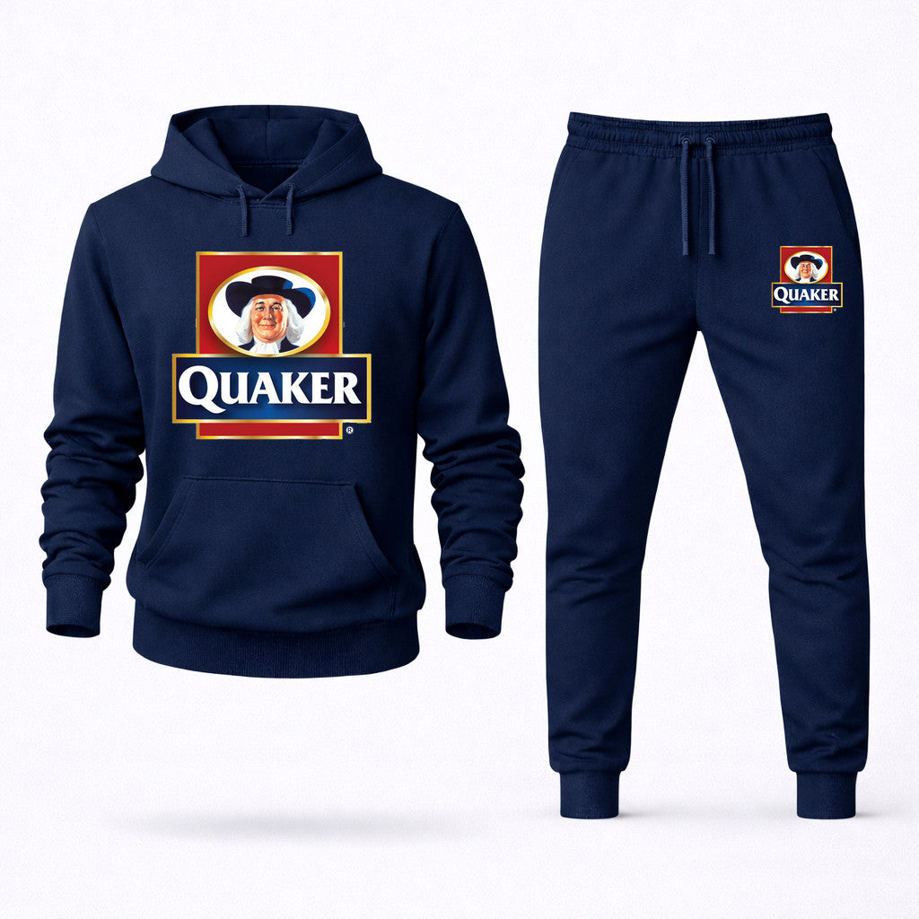 Quaker Hoodie and Joggers Set - Navy