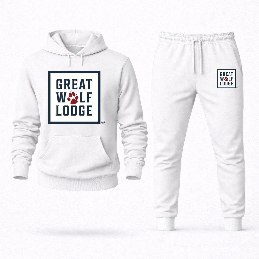 Great Wolf Lodge Hoodie and Joggers Set - White