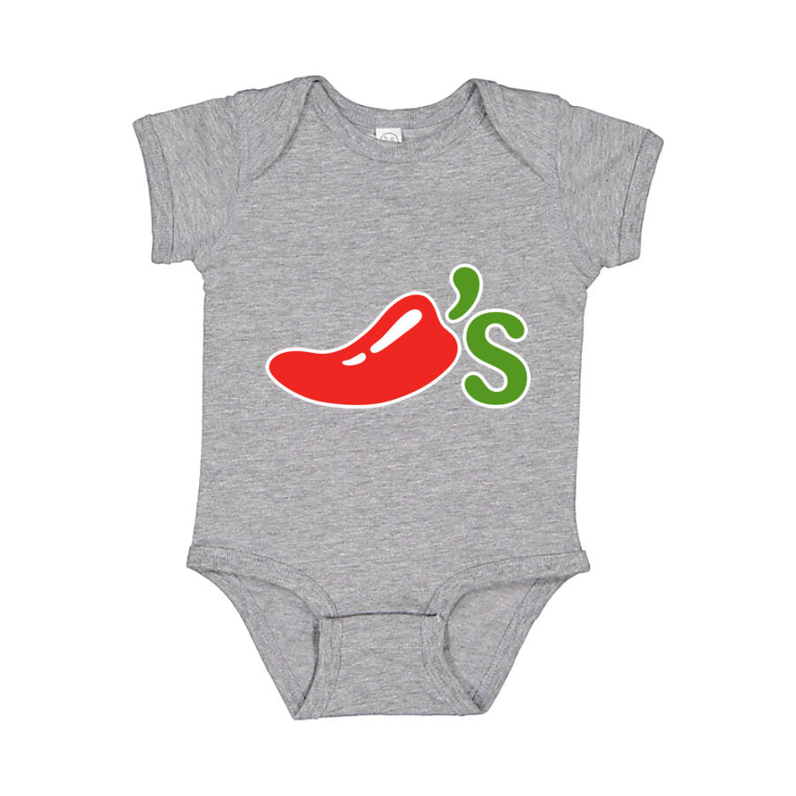 Chili's Baby Romper Onesie - Gray
