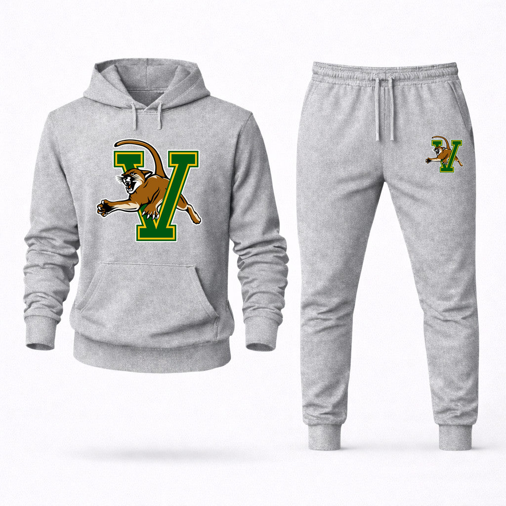 Vermont Catamounts Hoodie and Joggers Set - Grey