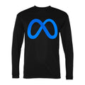Men's Meta Polyester Long Sleeve T-Shirt - Black