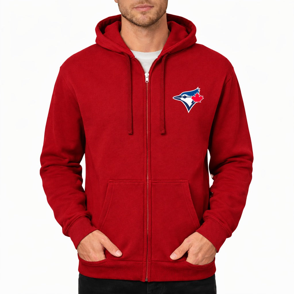 Men's Toronto Blue Jays Zipper Hoodie - Red