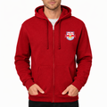 Men's New York Red Bulls logo.svg Zipper Hoodie - Red