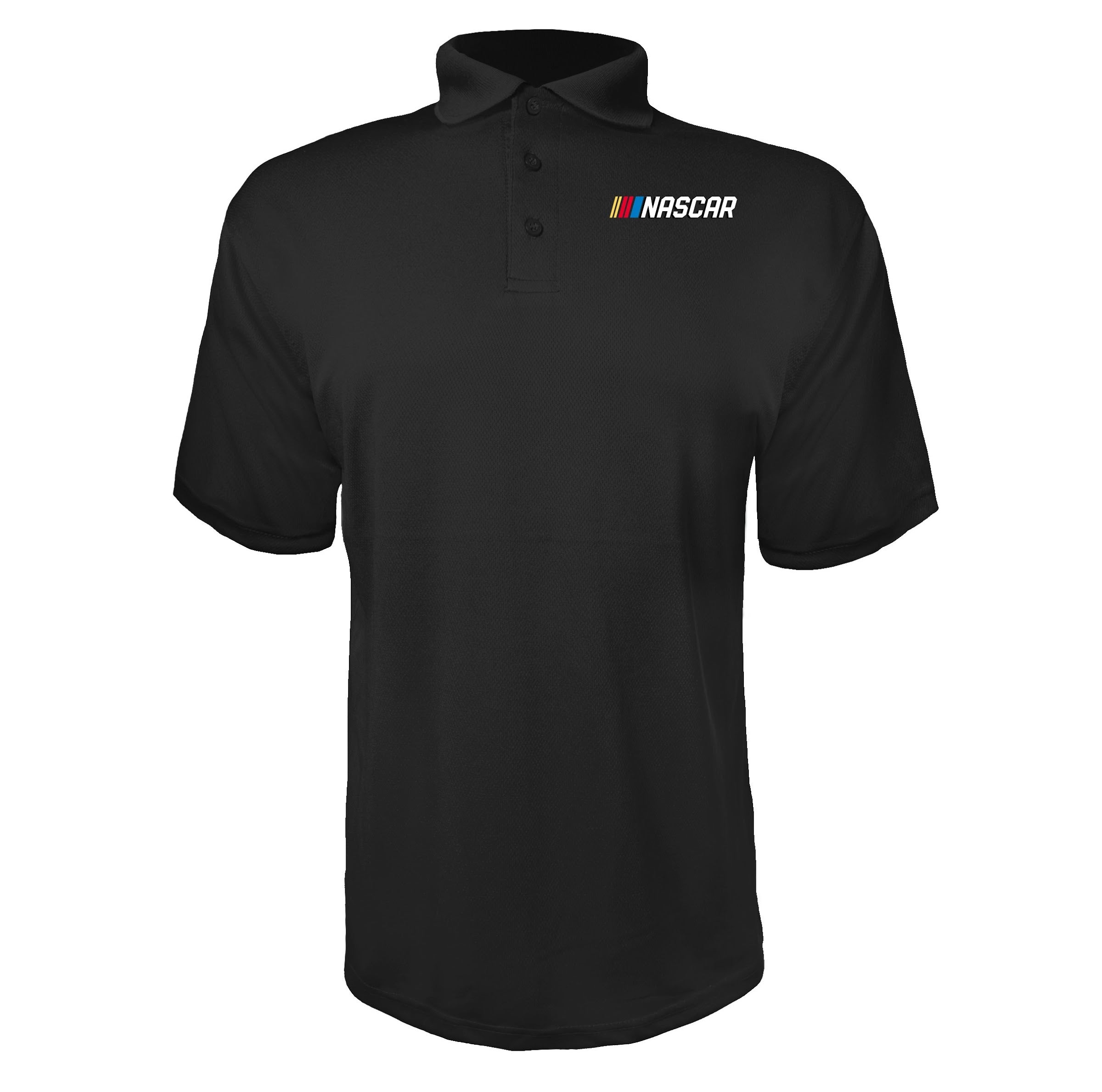 NASCAR Black polyester polo