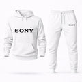 Sony Black Hoodie and Joggers Set - White