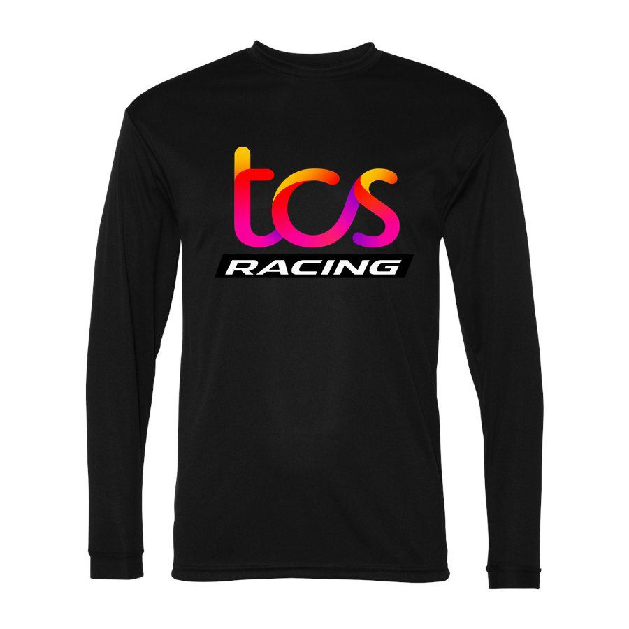 Men's TCS Racing Polyester Long Sleeve T-Shirt - Black
