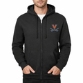 Men's Virginia Cavaliers Zipper Hoodie - Black