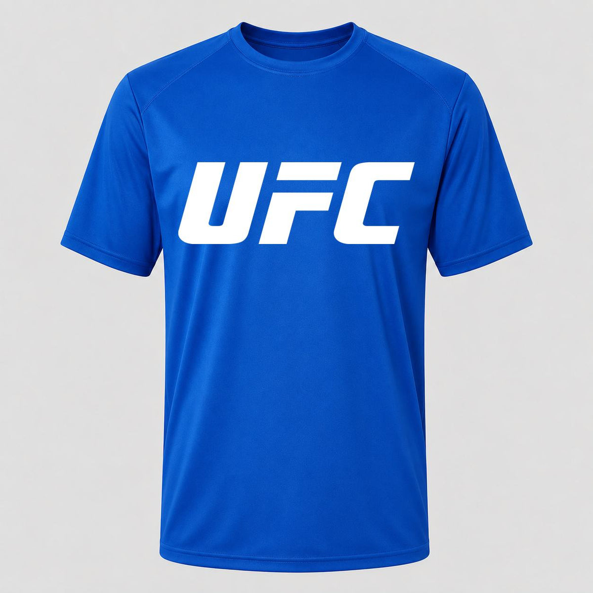 Men's UFC White Performance T-Shirt - Royal Blue