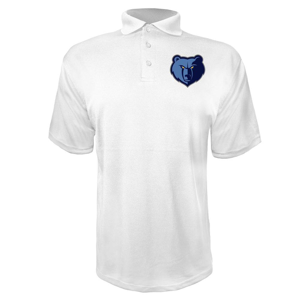 Memphis Grizzlies White polyester polo