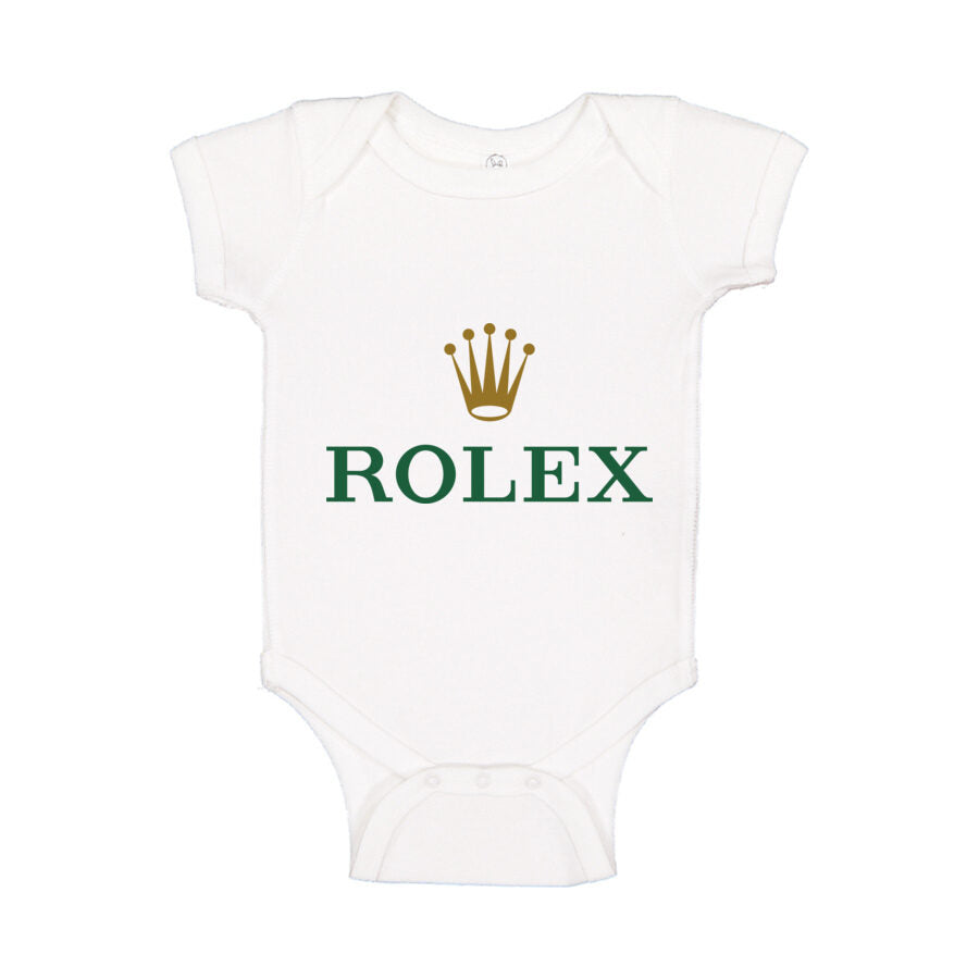 Rolex Baby Romper Onesie - White