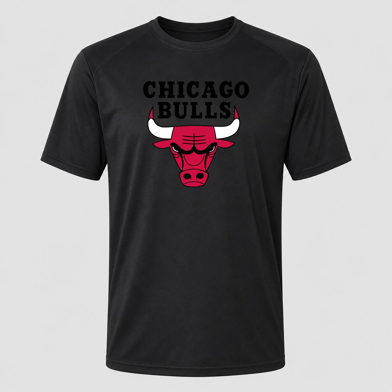 Men's Chicago Bulls Black Performance T-Shirt - Black