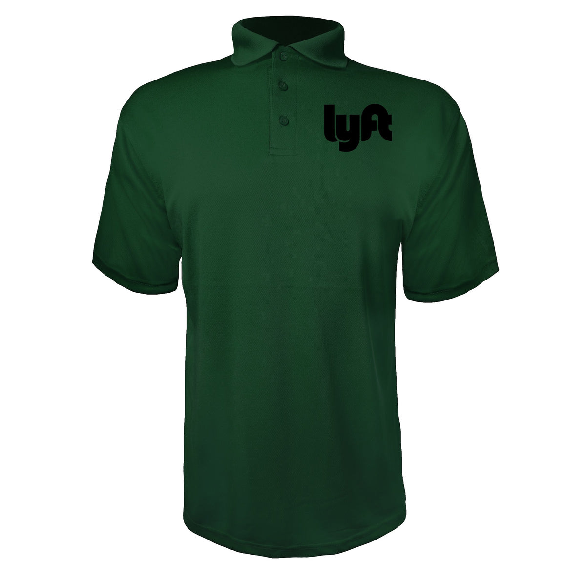 Lyft Black men's polyester polo in Green