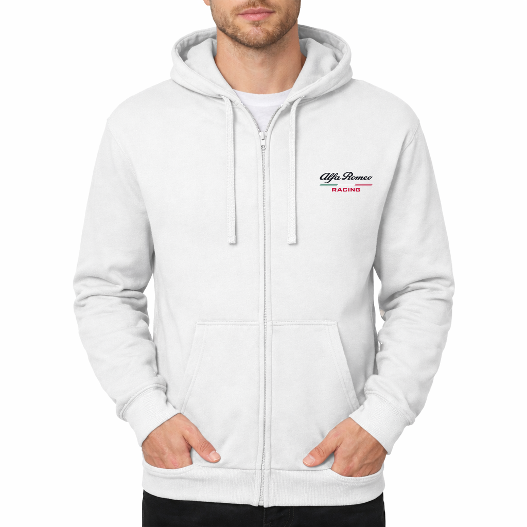 Men's Alfa Romeo Racing Zipper Hoodie - White