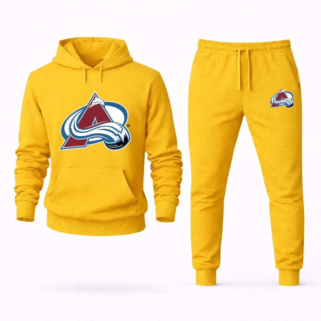 Colorado Avalanche Hoodie and Joggers Set - Yellow