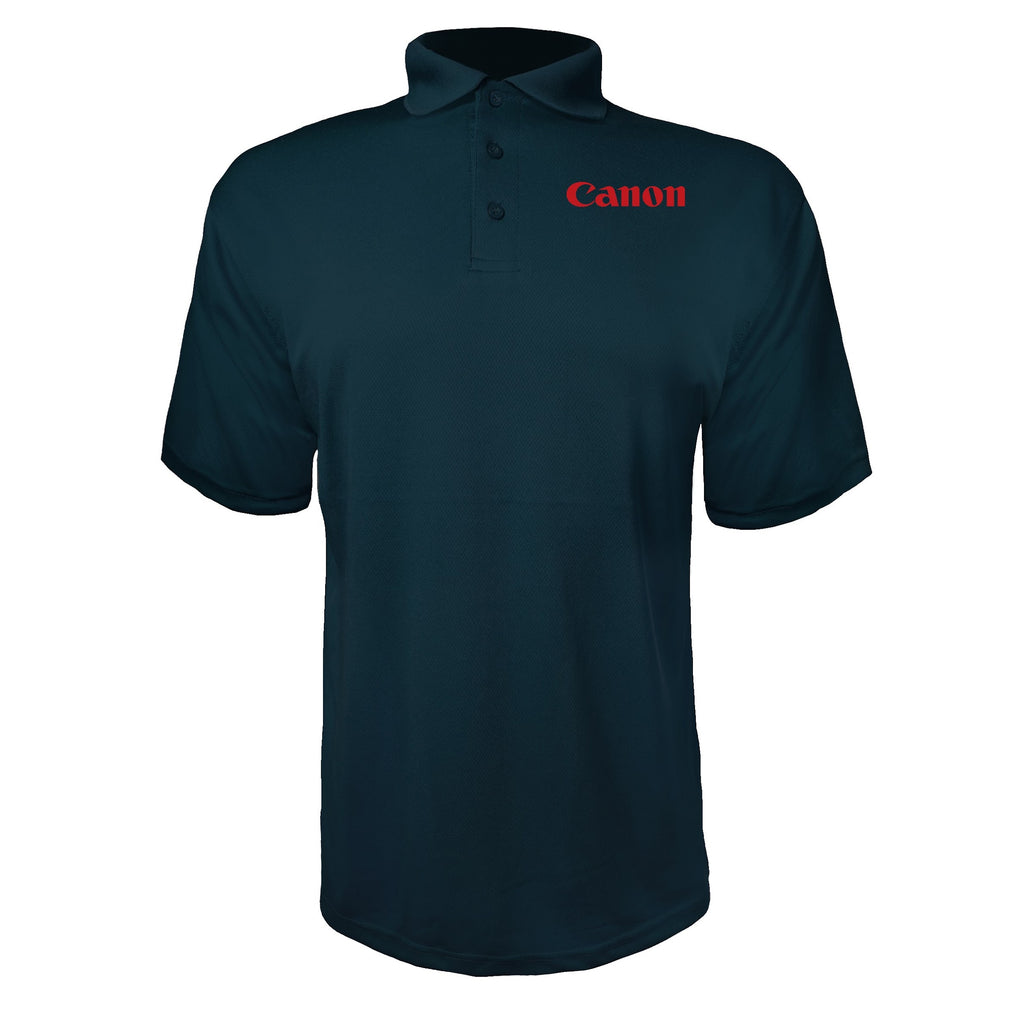 Canon Inc. men's polyester polo in Navy