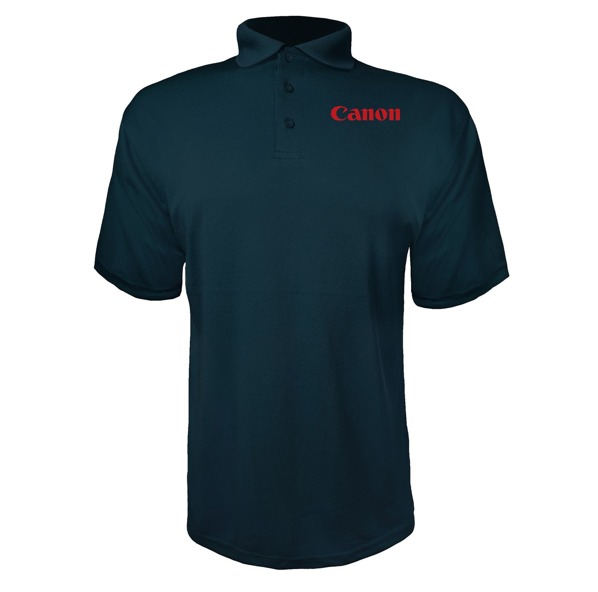 Canon Inc. men's polyester polo in Navy