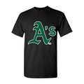 Men's Oakland Athletics Cotton T-Shirt - Black